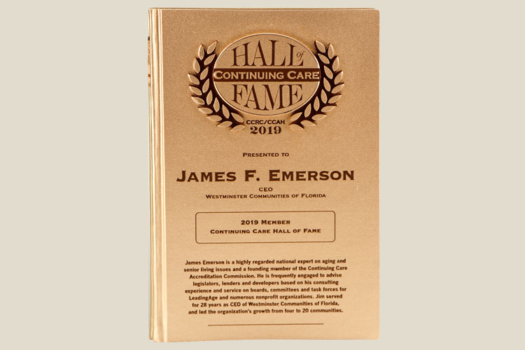 emerson award Continuing Care Hall of Fame